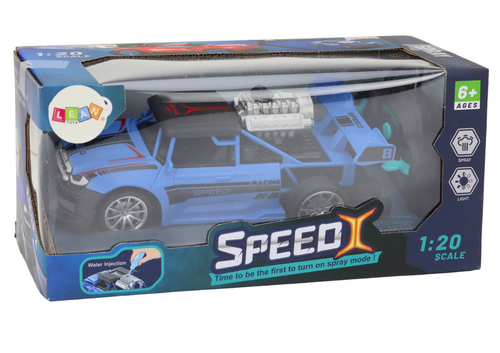 Ferngesteuertes Spielzeugauto 1:20 Mit Raucheffekt Und Blauen Lichtern