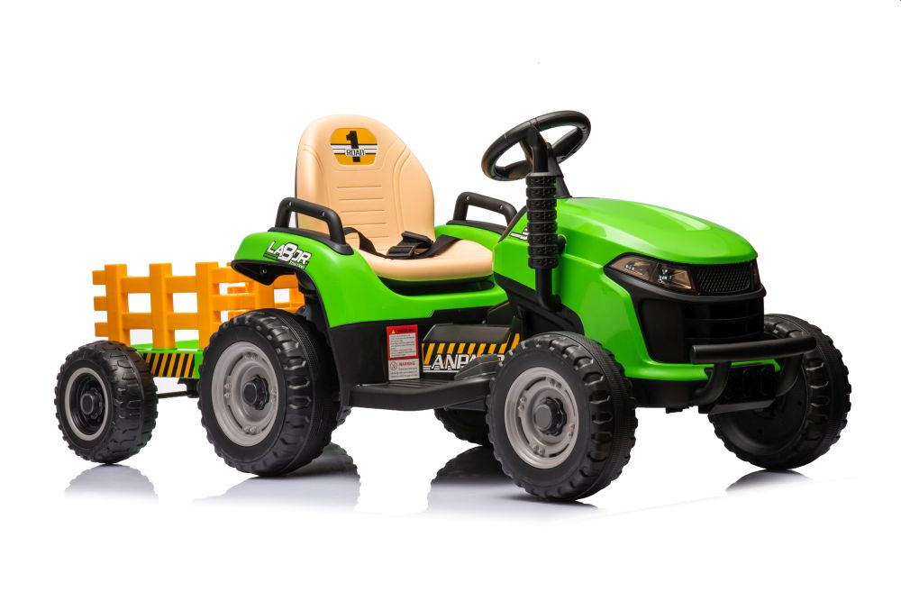 Battery-powered tractor BBH-030, green