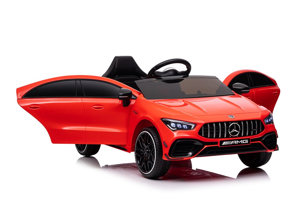 Elektro Kindermotorrad Mercedes CLA 45s Rot AMG 4x4