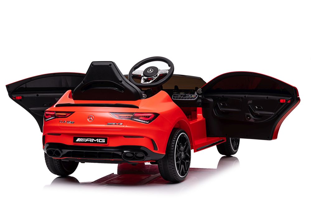 Elektro Kindermotorrad Mercedes CLA 45s Rot AMG 4x4