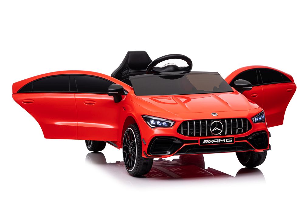 Elektro Kindermotorrad Mercedes CLA 45s Rot AMG 4x4