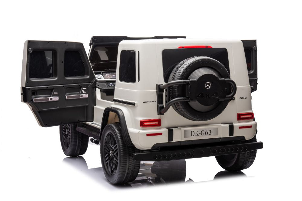 Elektro Kinderauto Mercedes G63 XXL Weiß 4x4
