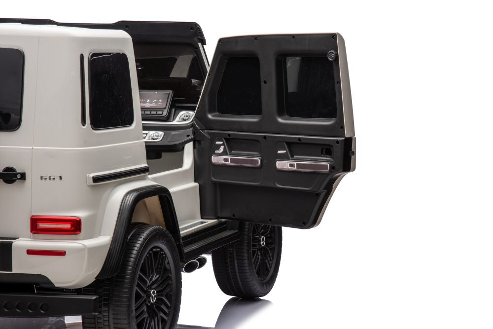 Elektro Kinderauto Mercedes G63 XXL Weiß 4x4