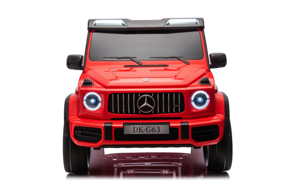 Batterieauto Mercedes G63 XXL Rot 4x4 Kinderfahrzeug 12V 3 Geschwindigkeiten