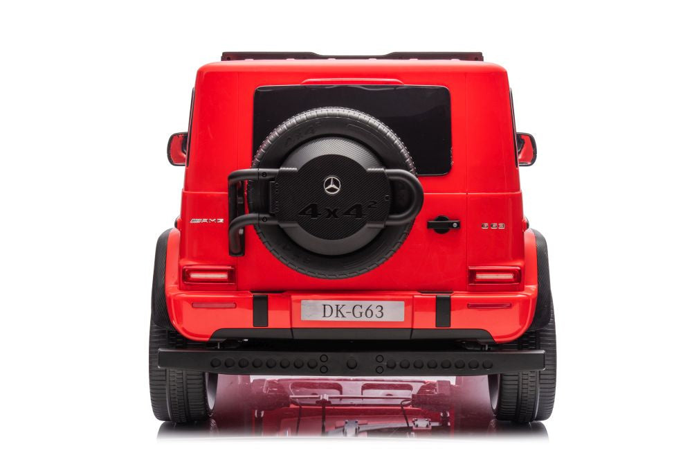 Batterieauto Mercedes G63 XXL Rot 4x4 Kinderfahrzeug 12V 3 Geschwindigkeiten