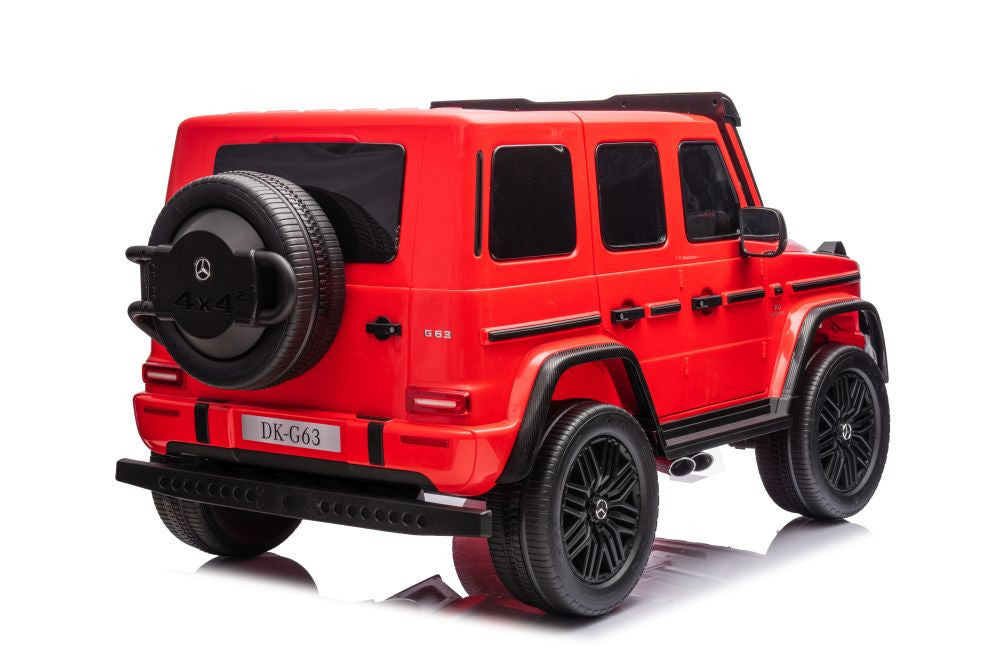 Batterieauto Mercedes G63 XXL Rot 4x4 Kinderfahrzeug 12V 3 Geschwindigkeiten