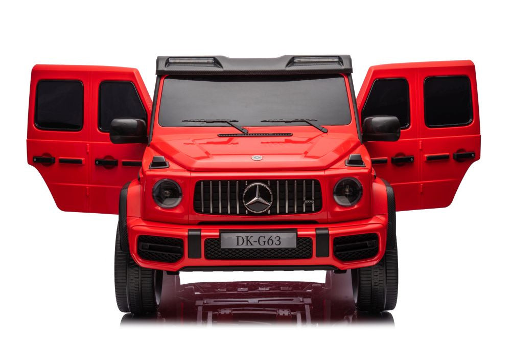 Batterieauto Mercedes G63 XXL Rot 4x4 Kinderfahrzeug 12V 3 Geschwindigkeiten