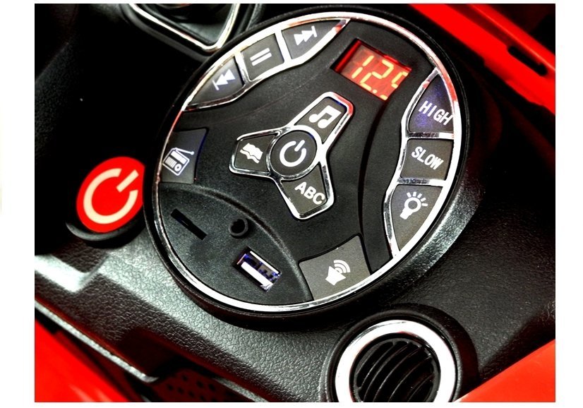 Elektroauto Für Kinder Coronet S Rot 2.4G RC Mit FM Radio USB MP3 Fahrzeug Auto