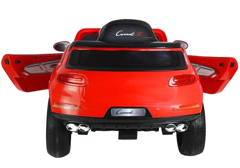 Elektroauto Für Kinder Coronet S Rot 2.4G RC Mit FM Radio USB MP3 Fahrzeug Auto
