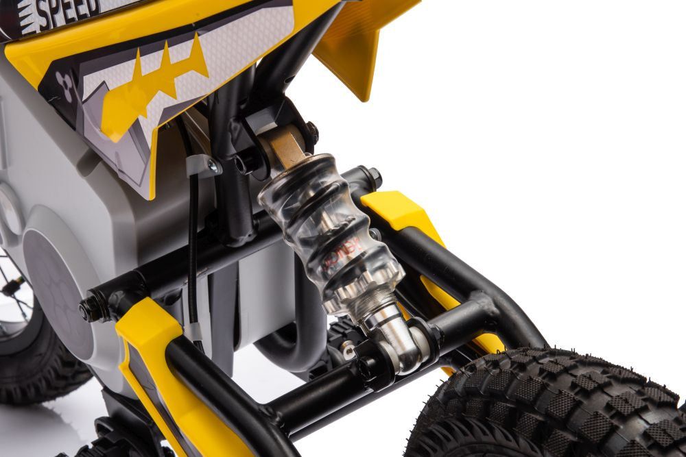 Elektro Kindermotorrad Motocross Bike A9901 Gelb 24V