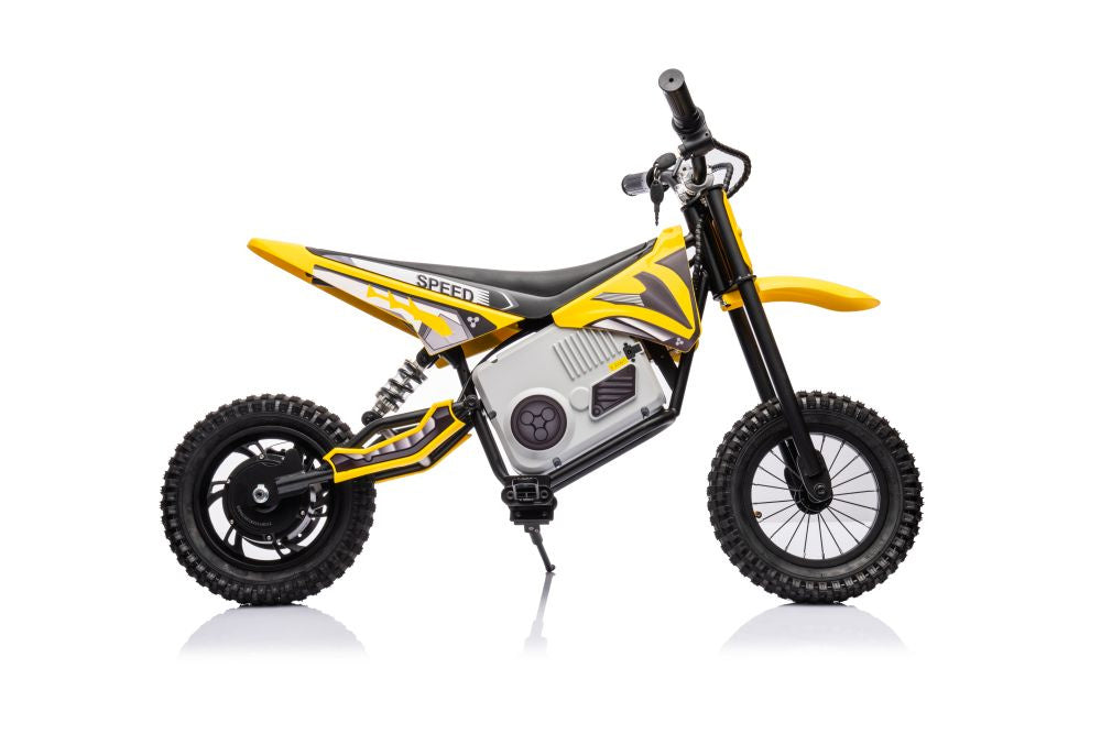 Elektro Kindermotorrad Motocross Bike A9901 Gelb 24V