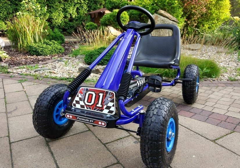A-15 Go-Kart Blue Vehicle for Children Gokart