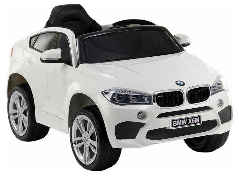 Elektro Kinderfahrzeug BMW X6 Ledersitz 2.4G Weiß Öffnende Türen EVA-Reifen Auto