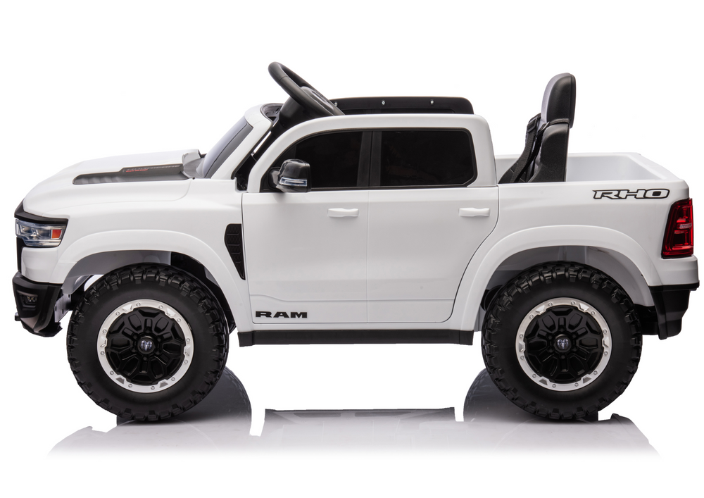 Elektro Kinderauto Dodge Ram Weiß 12V 4x45W für Kinder von 3 bis 8 Jahren