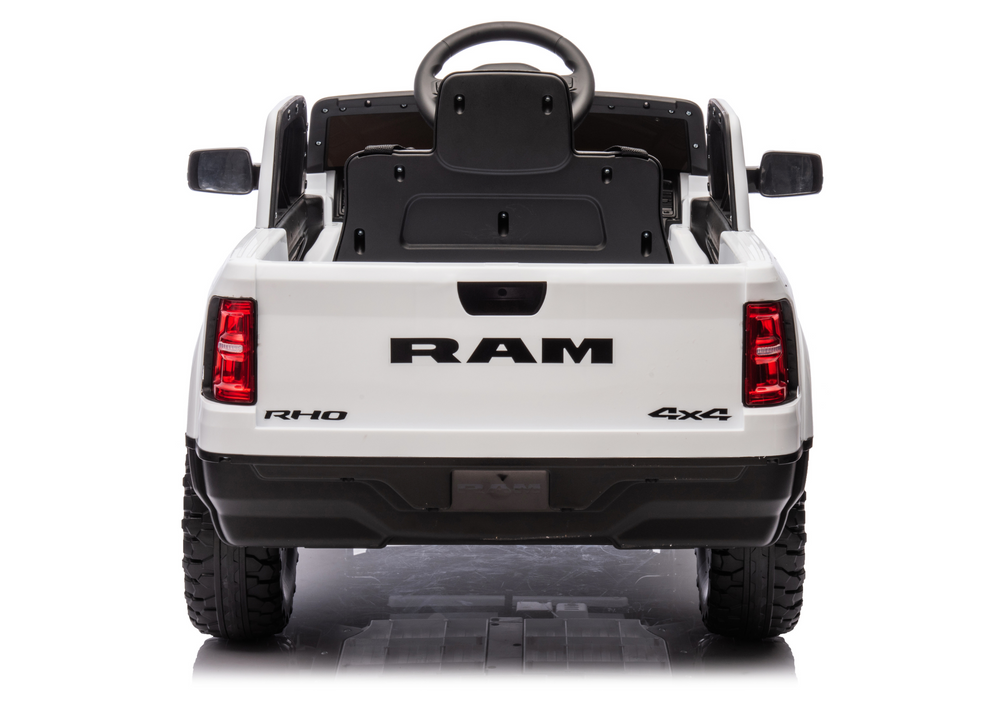 Elektro Kinderauto Dodge Ram Weiß 12V 4x45W für Kinder von 3 bis 8 Jahren
