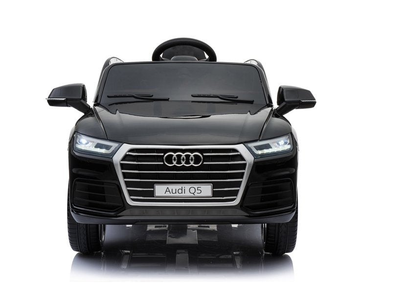 Elektroauto Für Kinder Audi Q5 Schwarz Mit EVA-Reifen Und Ledersitz