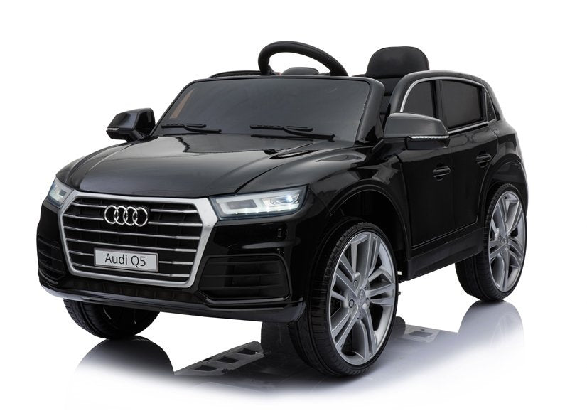 Elektroauto Für Kinder Audi Q5 Schwarz Mit EVA-Reifen Und Ledersitz