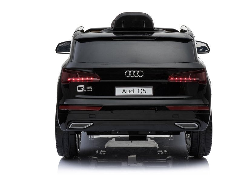 Elektroauto Für Kinder Audi Q5 Schwarz Mit EVA-Reifen Und Ledersitz