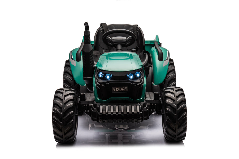 Elektro Kindertraktor 24V Grün Mit Anhänger
