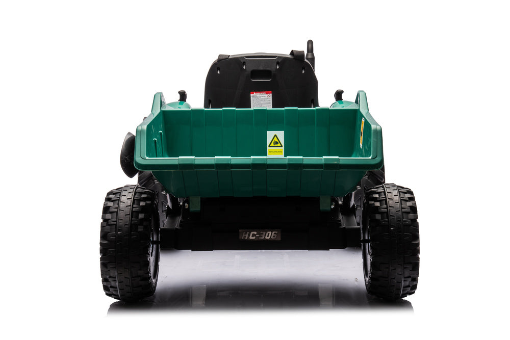 Elektro Kindertraktor 24V Grün Mit Anhänger