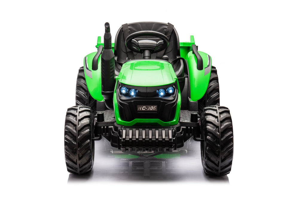 Elektro Kindertraktor 24V Grün mit Anhänger 24V