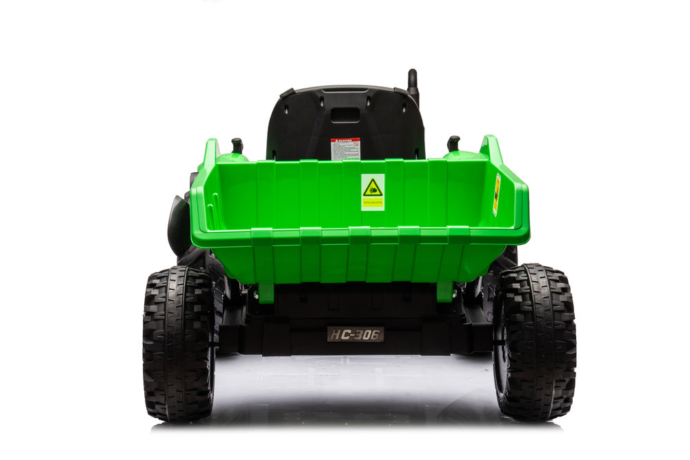 Elektro Kindertraktor 24V Grün mit Anhänger 24V