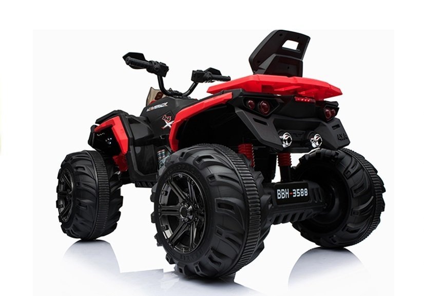 Children's vehicle BBH3588 Red 2x45W soft EVA tires USB SD MP3 Quad vehicle