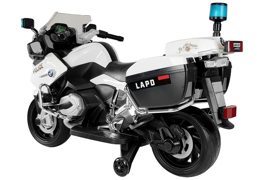Elektro Kindermotorrad BMW Polizei Weiß 24V