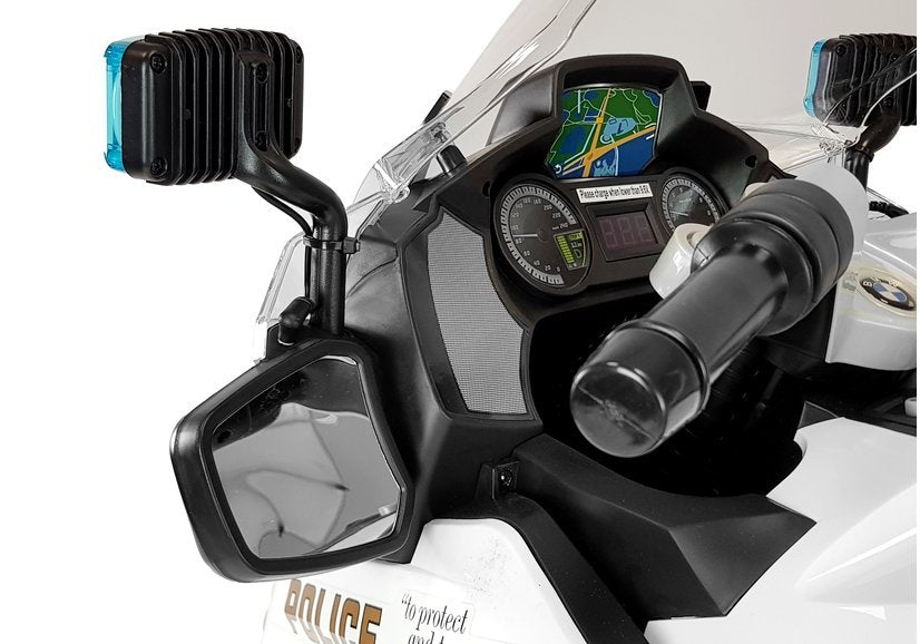 Elektro Kindermotorrad BMW Polizei Weiß 24V