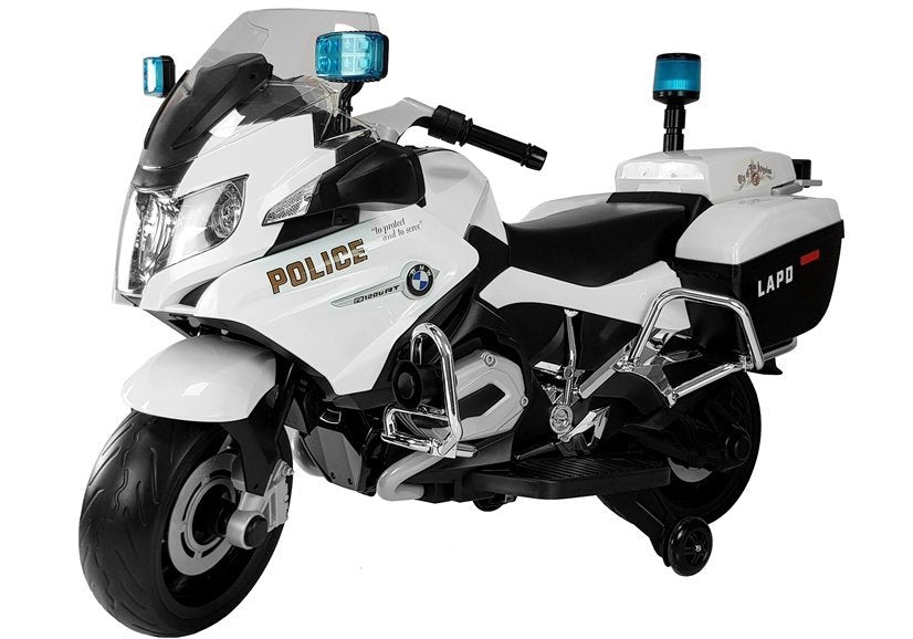 Elektro Kindermotorrad BMW Polizei Weiß 24V