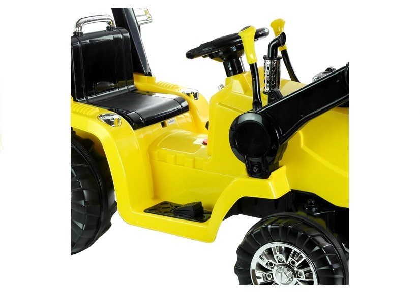 Electric Car for Children Backhoe Loader Tractor ZP1005 Yellow 2.4G