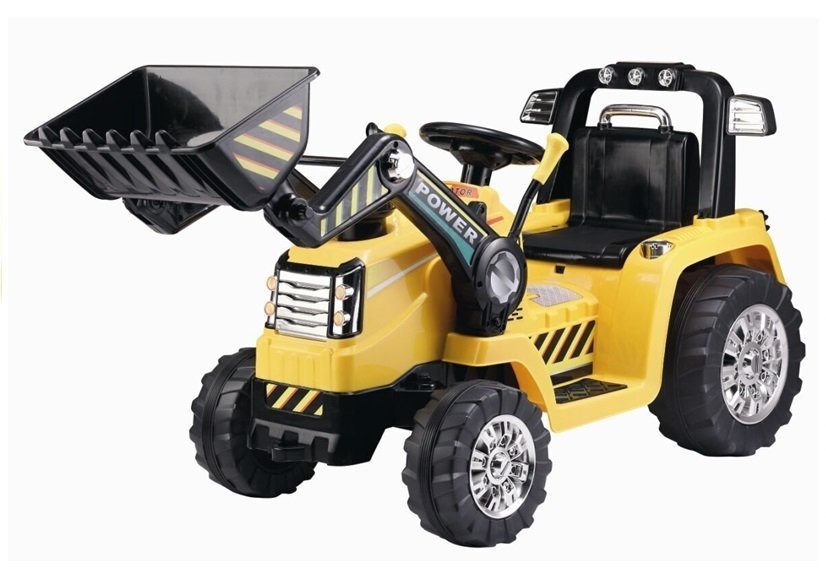 Electric Car for Children Backhoe Loader Tractor ZP1005 Yellow 2.4G