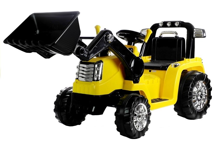 Electric Car for Children Backhoe Loader Tractor ZP1005 Yellow 2.4G