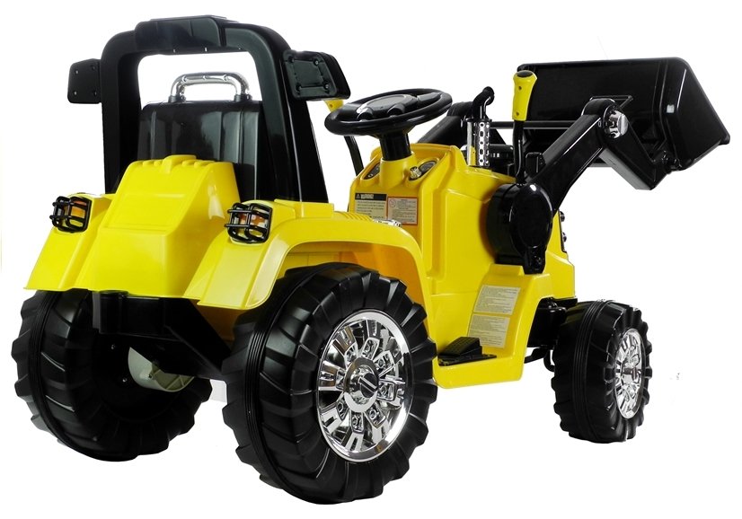 Electric Car for Children Backhoe Loader Tractor ZP1005 Yellow 2.4G