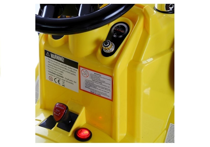 Electric Car for Children Backhoe Loader Tractor ZP1005 Yellow 2.4G
