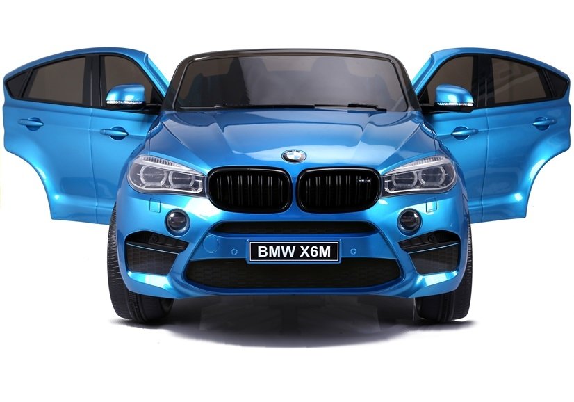 Elektro Kindermotorrad BMW X6M Blau Lackiert 2Sitzer
