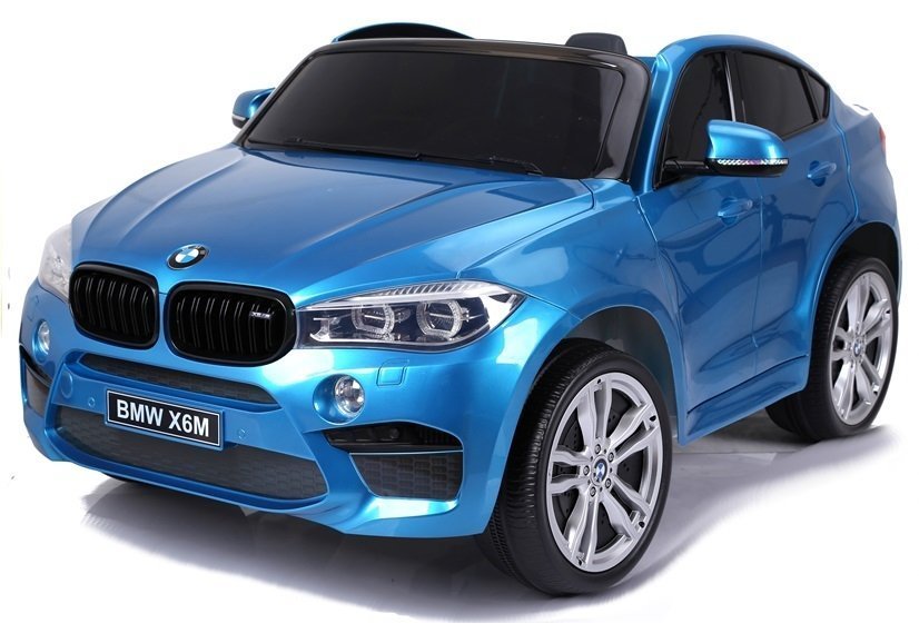 Elektro Kindermotorrad BMW X6M Blau Lackiert 2Sitzer