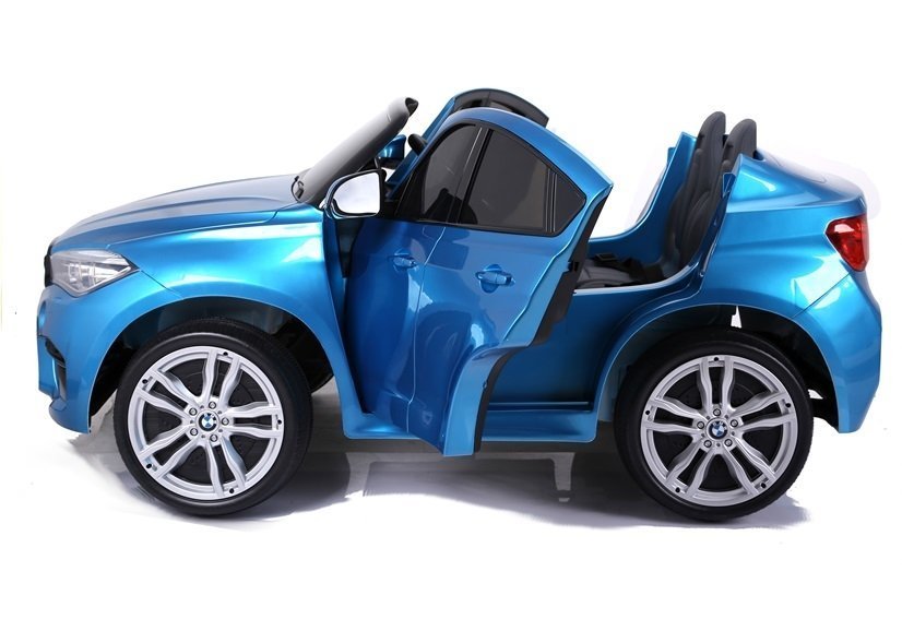 Elektro Kindermotorrad BMW X6M Blau Lackiert 2Sitzer