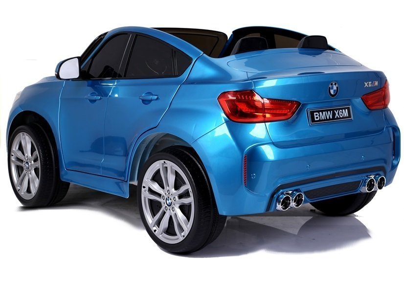 Elektro Kindermotorrad BMW X6M Blau Lackiert 2Sitzer