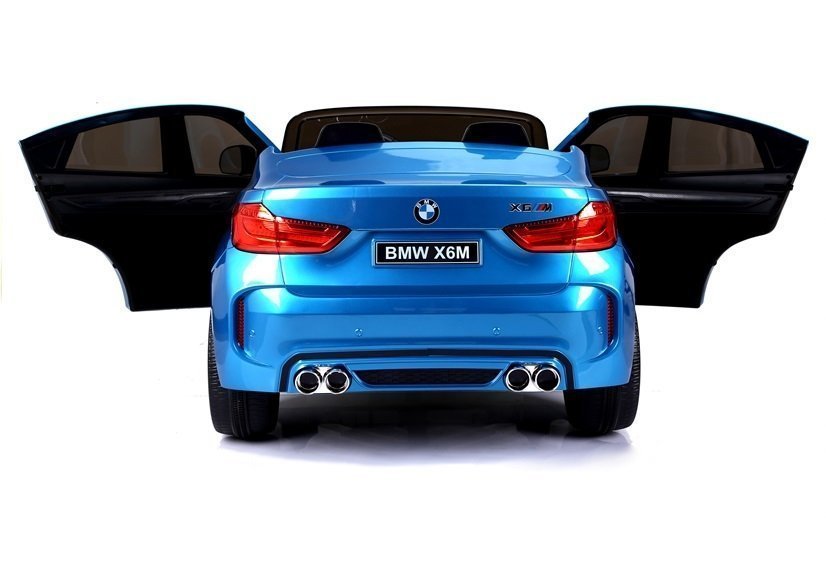 Elektro Kindermotorrad BMW X6M Blau Lackiert 2Sitzer