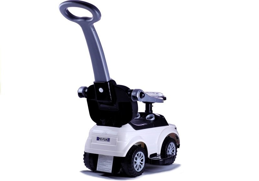 Rutschauto mit Schiebestange 614W Weiß Sport Car Auto