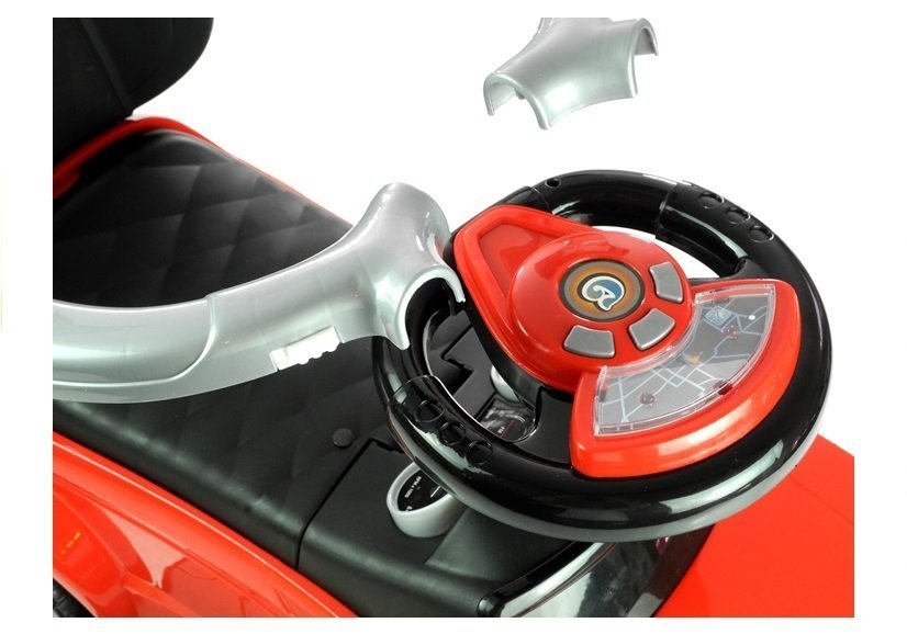 Rutschauto mit Schiebestange 614W Rot Sport Car Auto