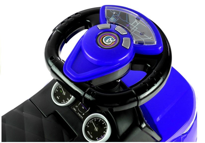 Rutschauto mit Schiebestange 614W Blau Sport Car Auto