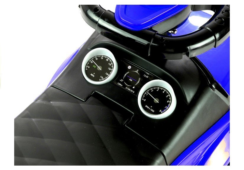 Rutschauto mit Schiebestange 614W Blau Sport Car Auto