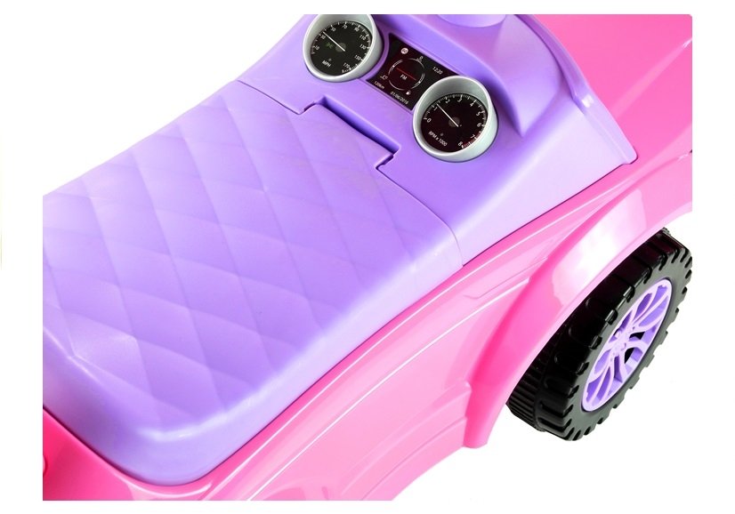 Rutschauto mit Schiebestange 614W Rosa Sport Car Auto