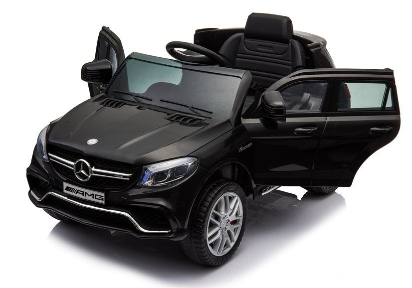 Elektroauto Kinderfahrzeug Mercedes GLE 63S Schwarz Mit Ledersitz Und EVA-Reifen