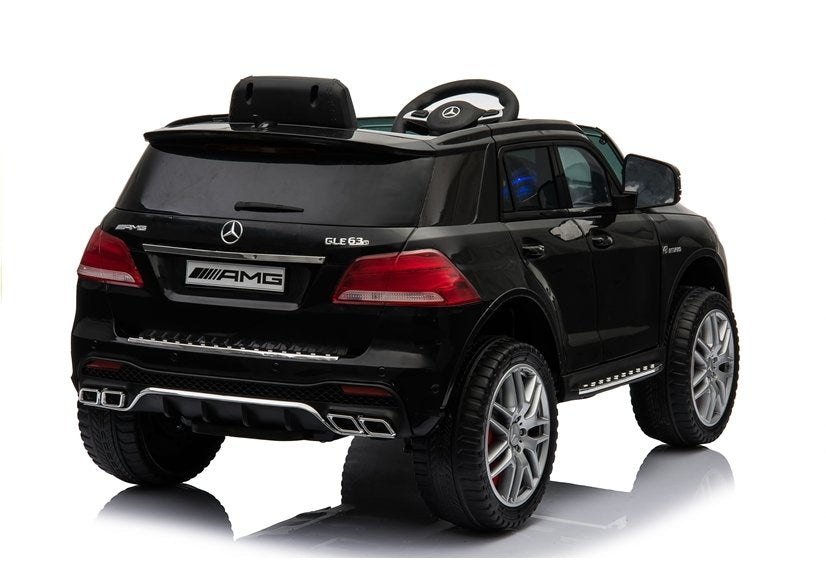 Elektroauto Kinderfahrzeug Mercedes GLE 63S Schwarz Mit Ledersitz Und EVA-Reifen