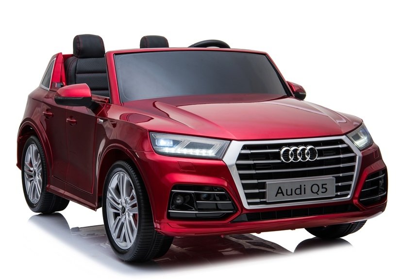 Children's vehicle Q5 Red painted EVA tires Leather seat LCD panel USB SD MP3