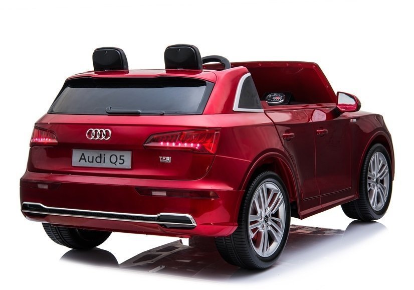 Children's vehicle Q5 Red painted EVA tires Leather seat LCD panel USB SD MP3