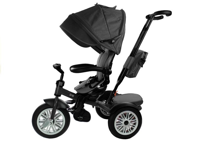 Tricycle PRO800 Black Handlebar Sunshade Basket Children's Tricycle
